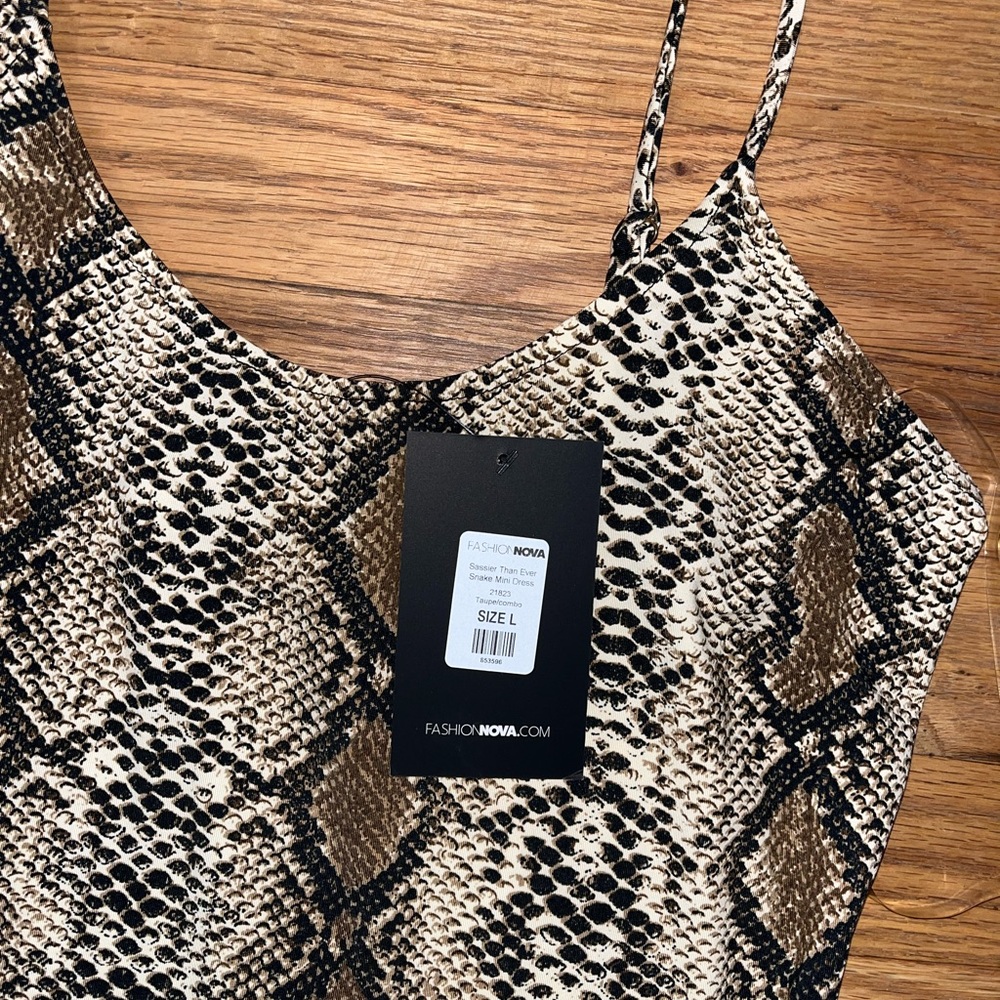 Snake print fashion nova dress